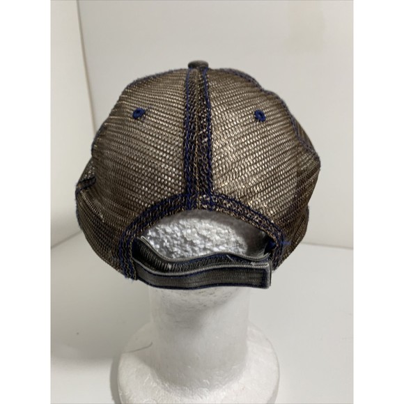 Tennessee Tristar Distressed Trucker Adjustable Strap Back Baseball Hat Cap - Picture 6 of 12